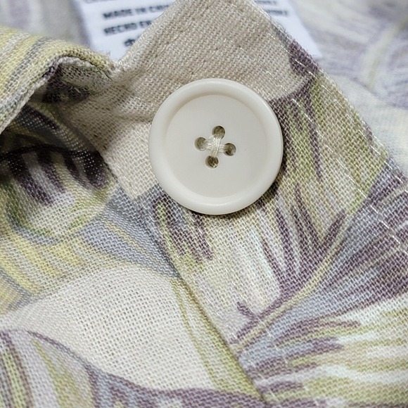 Disney World Spirit Jersey Men's Linen Blend Button Down Hawaiian Shirt LARGE - Picture 6 of 12